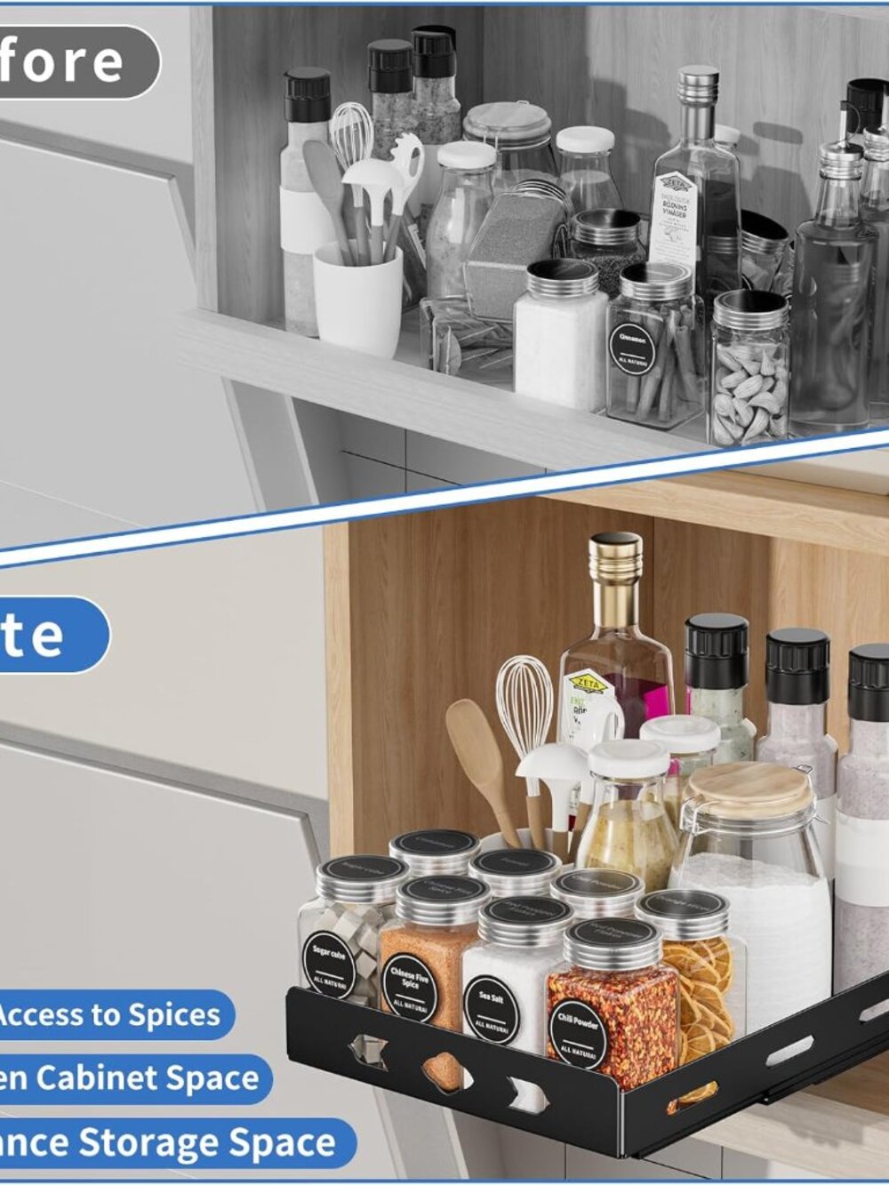 Pull Out Spice Rack - Picture 2 of 7